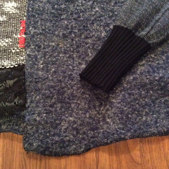 Tricotto mixed media sweater - Picture 5 of 6